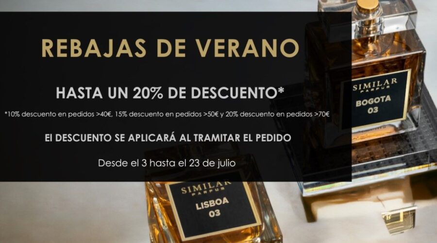 Similar Parfum Lanza Descuentos De Hasta Un 20% En Sus Productos Durante El Mes De Julio